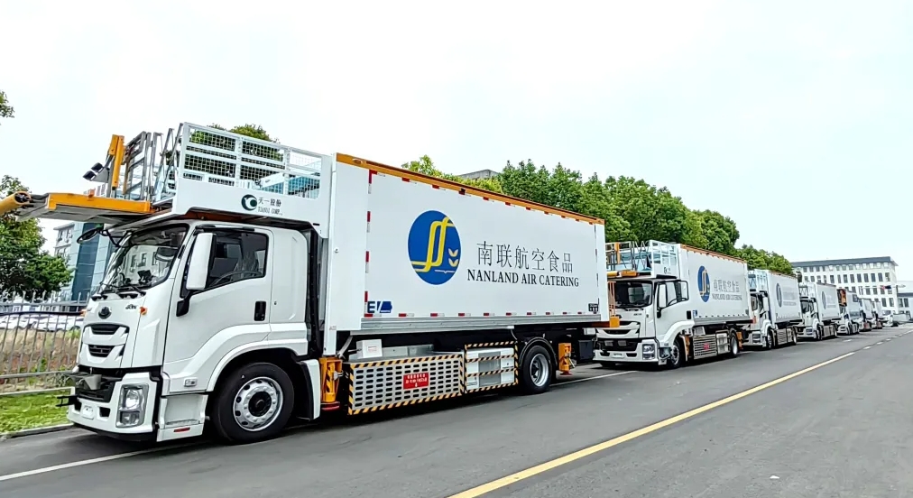 Airport catering vehicles