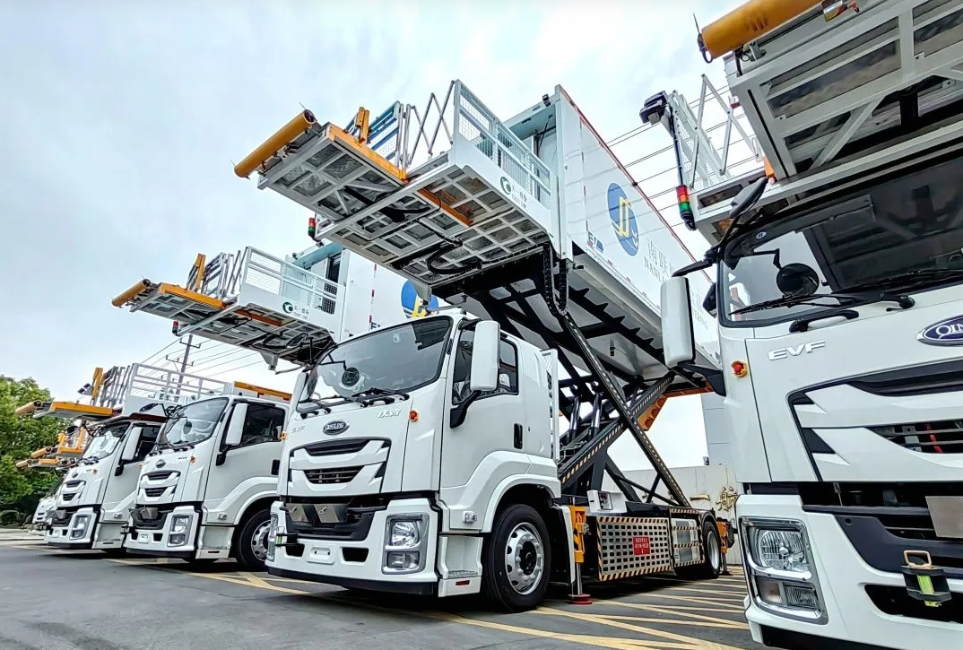 Airport catering vehicles