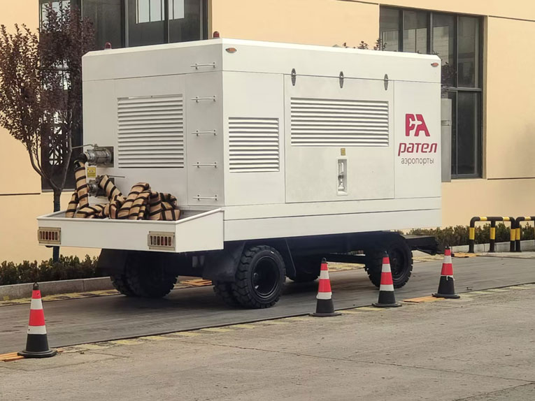 Towed aircraft ground air source vehicles