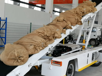 Bulk cargo loader (diesel) conveyor belt support
