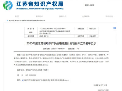 [Tik išrinkta įmonė Yancheng] Tianyi akcijos buvo išrinktos kaip Jiangsu didelės vertės patentų projektas 2025 m.