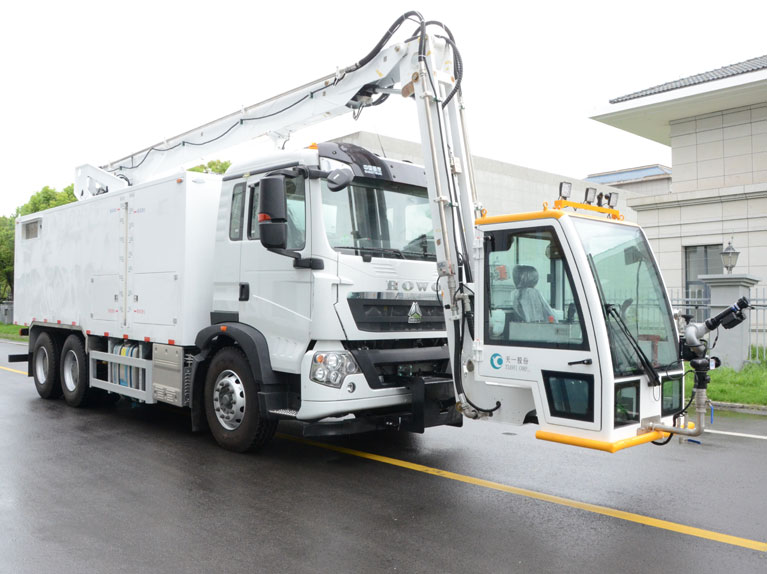 Airport deicing vehiculo