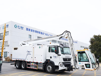 Tianyi JSTY9600I orlaivių ledo šalinimo transporto priemonė pristatyta į Kazachstaną