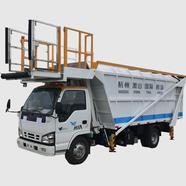 Airport rubbish truck