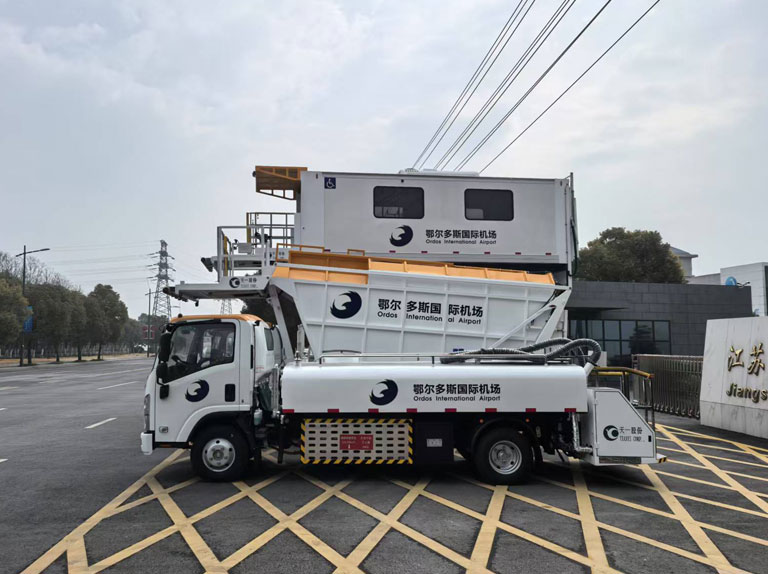 Aircraft Airplane Elevating Rubbish Truck for Airport