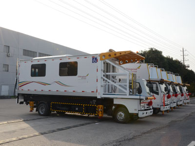 Peranti Keselamatan Ambulift Lapangan Terbang Diesel Half-Head