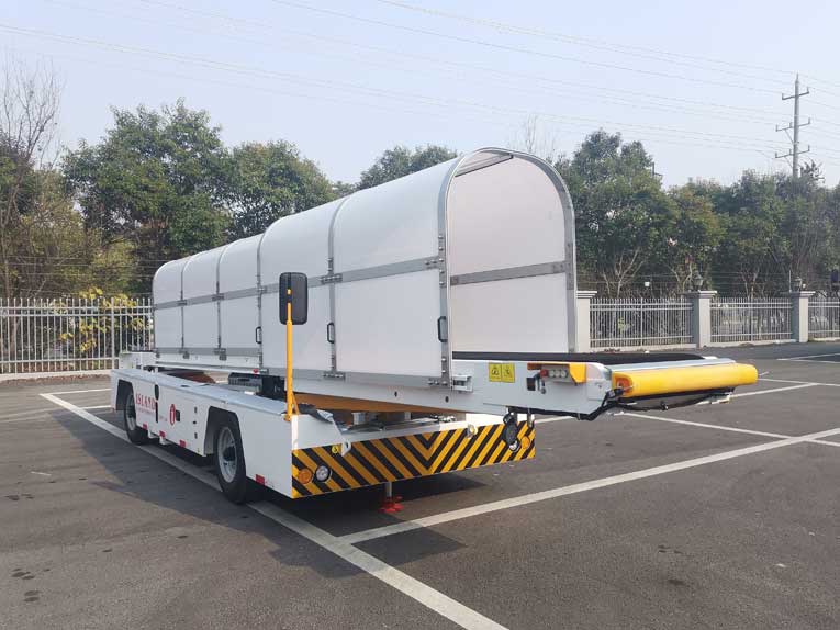 Airport baggage belt loader