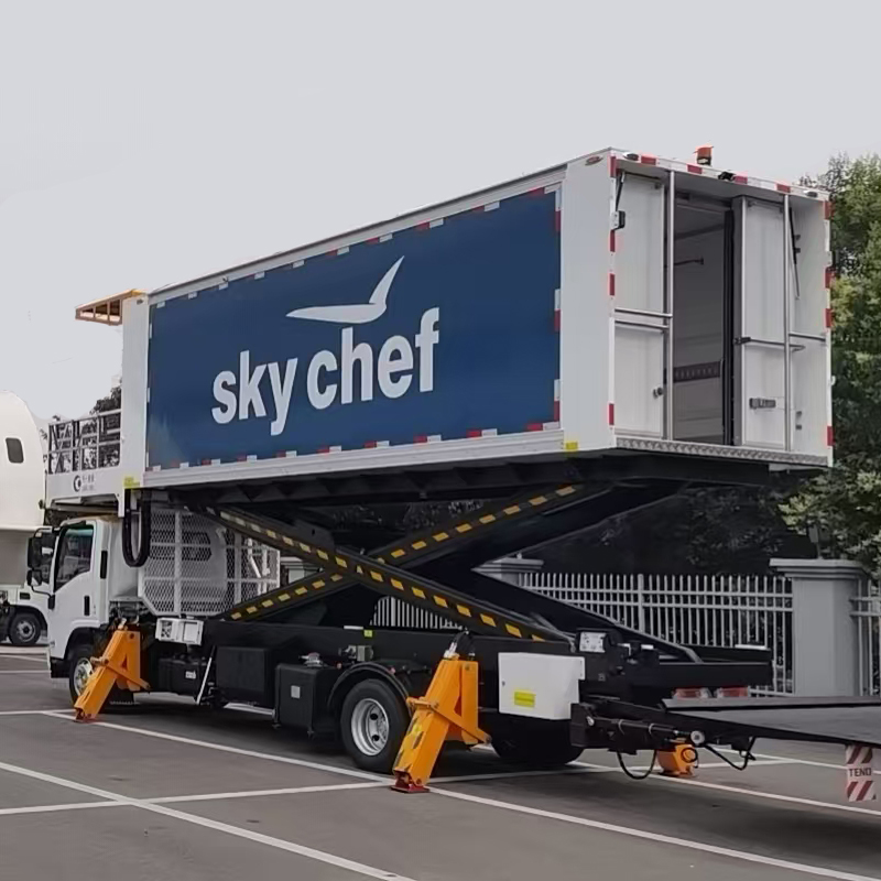 Aviation catering vehicle