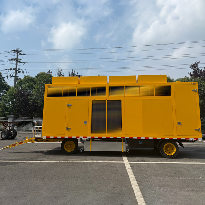 Towing aircraft air conditioning units