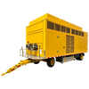 Towing aircraft air conditioning units