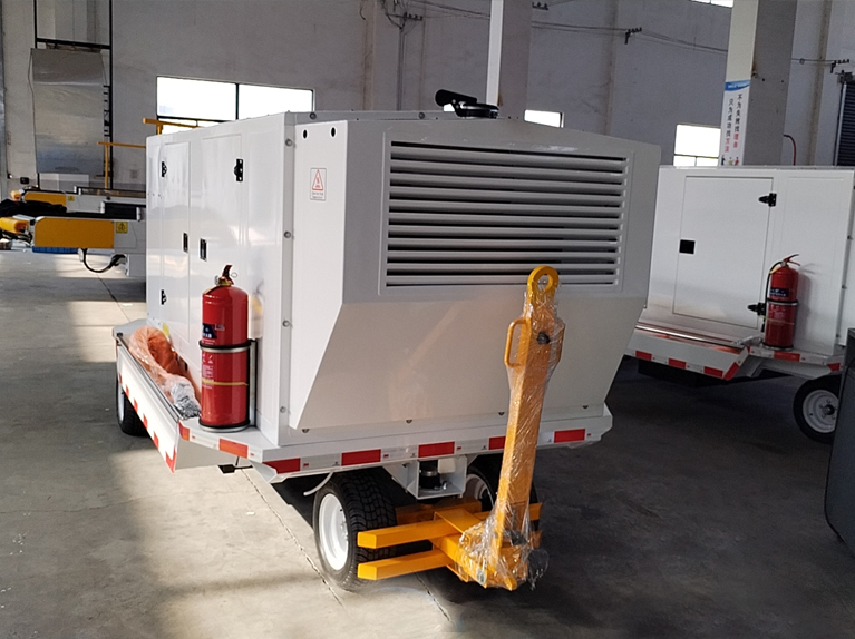 towable AC/DC ground power vehicle